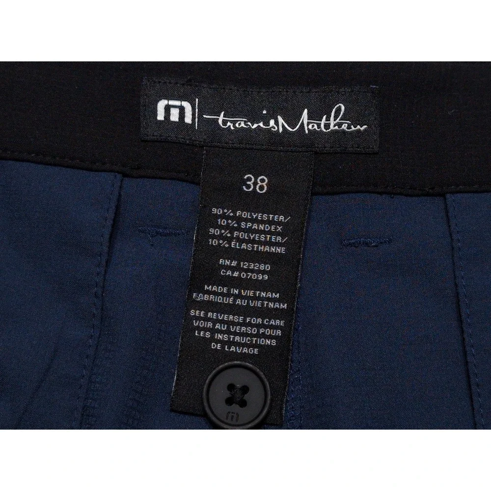 TRAVIS MATHEW Performance Golf Pants Navy Blue ~ 38 x 32